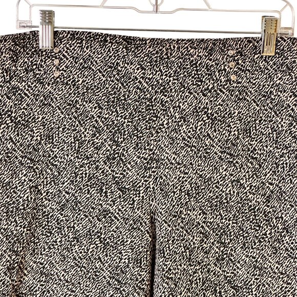 JM Collection Large Animal Print Leg Pants Rhinestone Detail Stretchy Fit - Picture 10 of 11